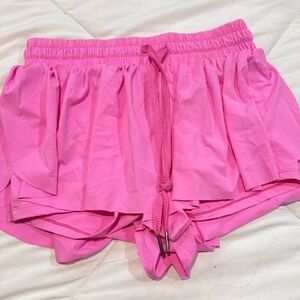 PINK FLOWY SHORTS